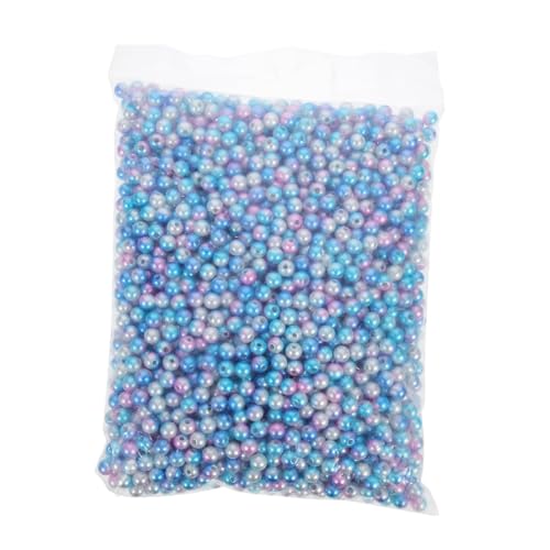 Homoyoyo Abs perlen Perlen für Schmuckherstellung Bunte Imitationsperlen in Lakeblau und Lose Spacer Beads für DIY Armbänder Halsketten Basteln Vielseitiges Zubehör für Kreative von Homoyoyo