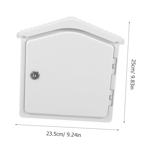 Homoyoyo Abschließbare Wandmontierte Milchlieferbox aus Kunststoff Platzsparend Leicht Wetterfest für Zuhause und Außenbereich mit Praktischem Verschluss für Sichere Milchaufbewahrung von Homoyoyo