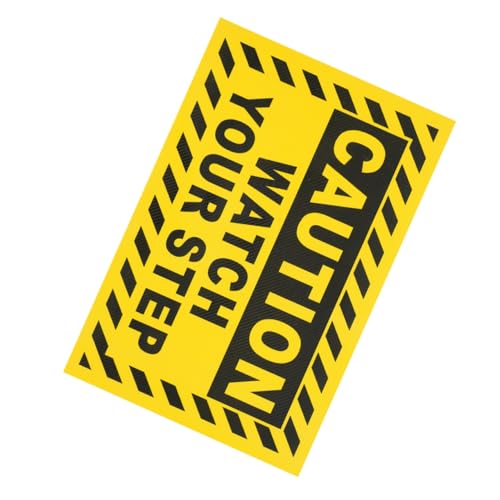 Homoyoyo Achten Sie Ihren PVC Warnschild für Treppen Rutschfeste Sicherheitshinweise für Zuhause Garten und Arbeitsplatz Hohe Sichtbarkeit Anpassbar von Homoyoyo
