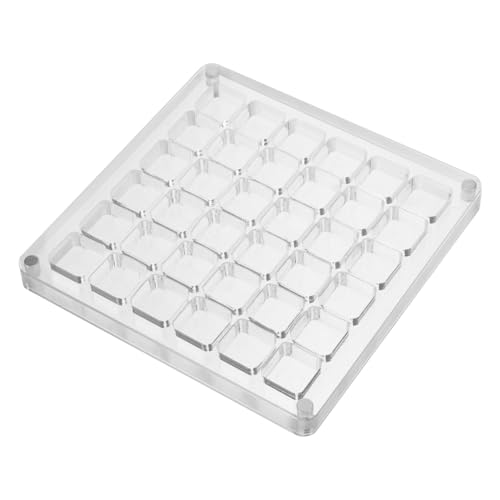 Homoyoyo Acryl Muschel Aufbewahrungsbox mit Fächern Mini Stein Displayrahmen Transparent Leicht und Kompakt für Reise und Sammlung von Homoyoyo