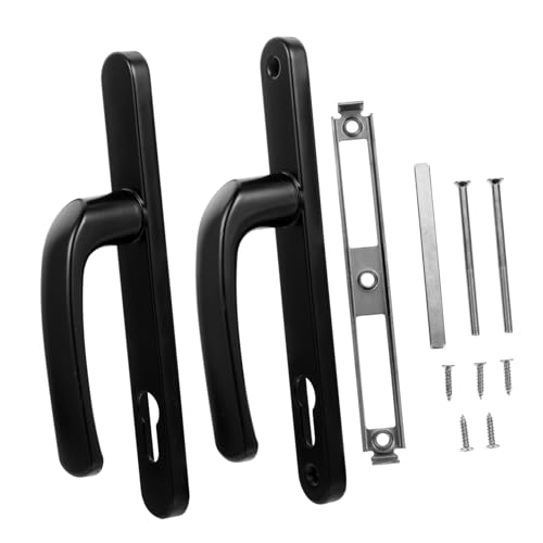 Homoyoyo Aluminium Türgriff Schloss Diebstahl Türbeschlag Europäischer Hebelgriff aus Langlebiger Aluminiumlegierung Backplate Robust für Wohn Schlaf und Badezimmer Schwarz Homoyoyo Aluminium Türgriff Schloss Diebstahl Türbeschlag Europäischer Hebelgriff aus Langlebiger Aluminiumlegierung Backplate Robust für Wohn Schlaf und Badezimmer Schwarz von Homoyoyo