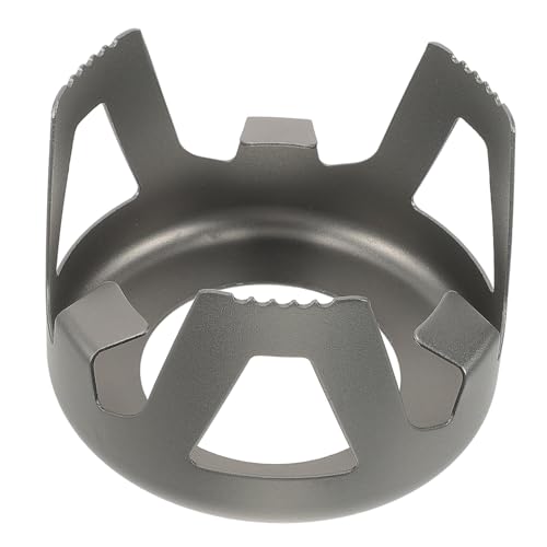 Homoyoyo Aluminiumlegierung Brennerständer Robust Korrosionsbeständig Kompakt Leicht Camping Outdoor Herd Basis Zubehör für Wandern Survival Abenteuer von Homoyoyo