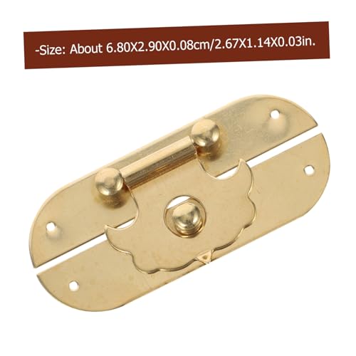 Homoyoyo Antike Boxverschluss Latch aus Kupfer für Holzschatullen Schmuckkisten Vintage Stil Stabiles Schloss für Holzbox Möbel Dekoratives Zubehör Einfache Montage Homoyoyo Antike Boxverschluss Latch aus Kupfer für Holzschatullen Schmuckkisten Vintage Stil Stabiles Schloss für Holzbox Möbel Dekoratives Zubehör Einfache Montage von Homoyoyo