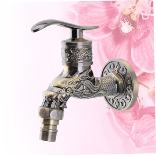Homoyoyo Antiker Wasserhahn mit Legierungskern Langlebig und Auslaufsicher für Waschmaschine Küche Bad und Außenbereich Einfach Verstellbar Ergonomisch und Vielseitig Einsetzbar von Homoyoyo