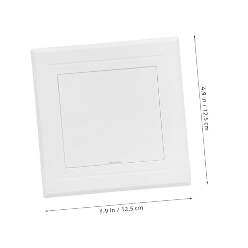 Homoyoyo Badezimmer Rohrabdeckplatte Weiß Kunststoff Rohrleitungsabdeckung für Wand Zugangsöffnung Wartungsplatte Schutz Abdeckkappe für Sanitär Installation Homoyoyo Badezimmer Rohrabdeckplatte Weiß Kunststoff Rohrleitungsabdeckung für Wand Zugangsöffnung Wartungsplatte Schutz Abdeckkappe für Sanitär Installation von Homoyoyo