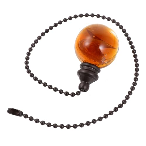 Homoyoyo Beaded Pull Chain Extension für Deckenventilator und Deckenleuchte Retro Langlebiges Beleuchtungszubehör Einfache Bedienung Ersatz für Vintage Zugschalter von Homoyoyo