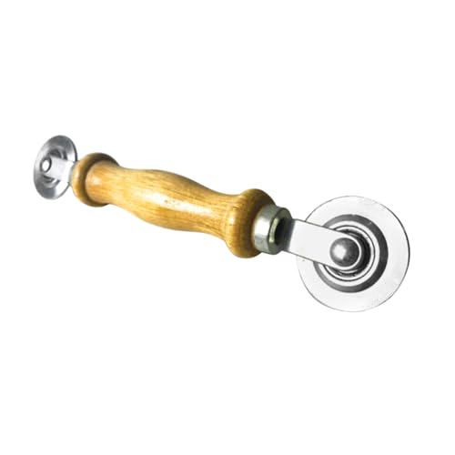 Homoyoyo Beading Screen Tool Edelstahl Pressrolle mit Holzgriff Langlebiges Fliegengitter Einziehwerkzeug für Reparatur und Montage von Insektenschutzrollos und Ergonomisch von Homoyoyo
