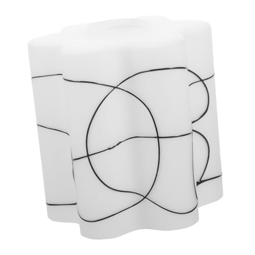 Homoyoyo Blumenförmiger Lampenschirm aus Mattiertem Glas Eleganter Pendelleuchten-schirm Lichtabdeckung für Esszimmer Schlafzimmer Wandlampen Dekorativer Lampenglas-schutz für Warme von Homoyoyo