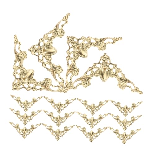 Homoyoyo Buch Eckenschutz Metall Metallecken Dekorative Eckwinkel Schutzbox Eckenschutz Box Schreibtischkantenabdeckungen Für Möbel Schrank Tisch Schreibtisch Box Dekoration Eckenschutz Für Truhen von Homoyoyo