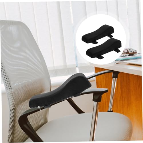Homoyoyo Bürostuhl Armlehnenpolster Memory Schaum Ergonomisch Komfortabel Armauflage Erhöhung Schwarz Für Büro und Heimstühle Einfach Zu Montieren von Homoyoyo