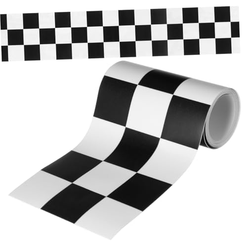 Homoyoyo Bulletin Board Border Sticker Kariert Selbstklebend Wasserfest für Badezimmerwand Deko Robust Haftend Vielseitig Geeignet für Pinnwand und Feuchtraumgestaltung von Homoyoyo