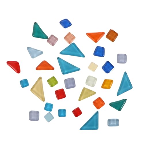 Homoyoyo Bunte Glasstein Mosaiksteine DIY Bastelmaterial für Kreative Handarbeiten Heimdekoration Hitzebeständig Langlebig von Homoyoyo