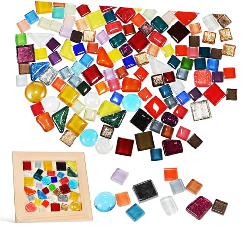 Homoyoyo Bunte Unregelmäßige Kristall Mosaiksteine Packung Polierte Glasfliesen mit Feinem Glanz Vielseitig für DIY Handwerk Bastelprojekte und Heimdeko Glatte Oberfläche Farbenfrohe Homoyoyo Bunte Unregelmäßige Kristall Mosaiksteine Packung Polierte Glasfliesen mit Feinem Glanz Vielseitig für DIY Handwerk Bastelprojekte und Heimdeko Glatte Oberfläche Farbenfrohe von Homoyoyo