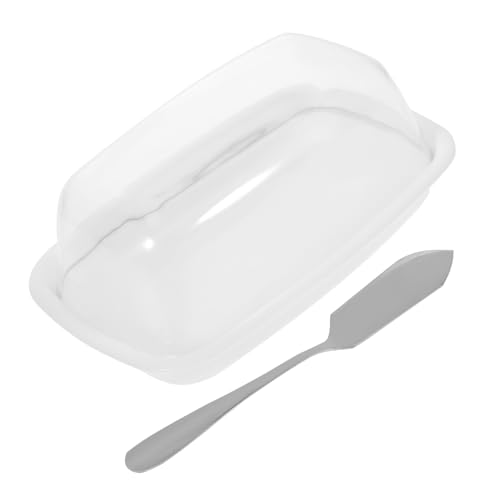 Homoyoyo Butteraufbewahrungsbox mit Deckel Transparente Butterdose für Kühlschrank Kompakte Butterdose Geruchsfreie Frischhaltung Vielseitig für Küche Gastronomie und von Homoyoyo