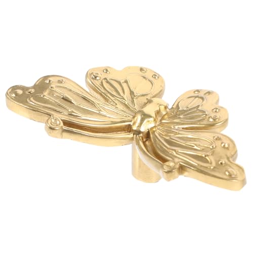 Homoyoyo Butterfly Möbelknopf Vintage Metallgriff Kommode Schrankgriff Dekorativer Schubladenknauf Robust für Schrank Türgriff von Homoyoyo