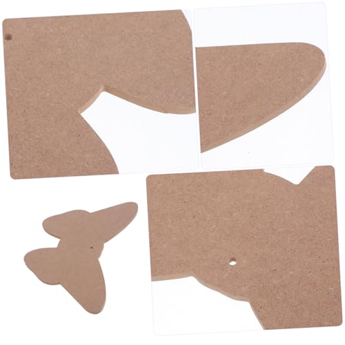 Homoyoyo DIY Mosaik Untersetzer Holzbasis Schmetterling Form Unbehandelte Stabile Holzplatte für Mosaik Kunstprojekte Heimdekoration Kreative Handwerksgrundlage von Homoyoyo