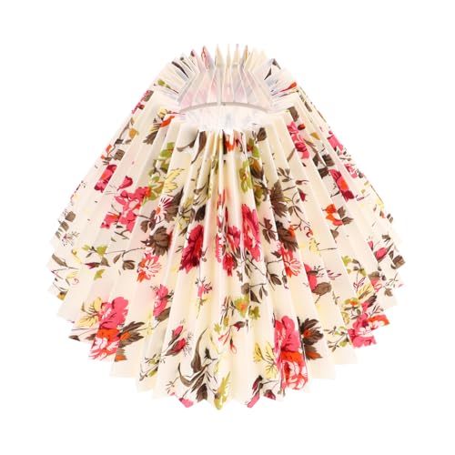 Homoyoyo Dekorativer Stoff lampenschirm mit Faltenmuster Vielseitig Einsetzbar für Tisch Wand Deckenlampen Langlebig Praktisches Design für Wohn Schlafzimmerbeleuchtung von Homoyoyo