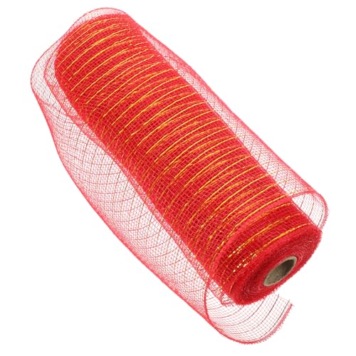 Homoyoyo Dekorativer Tüllband Netzrolle Rot gold Hochzeit Party Deko DIY Geschenkverpackung Blumenstrauß Schleifenband Vielseitig Verwendbar Leicht Zuschneidbar und Biegsam Homoyoyo Dekorativer Tüllband Netzrolle Rot gold Hochzeit Party Deko DIY Geschenkverpackung Blumenstrauß Schleifenband Vielseitig Verwendbar Leicht Zuschneidbar und Biegsam von Homoyoyo