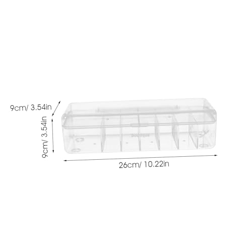 Homoyoyo Desktop Kabel Organizer Box Mit Deckel Datenkabel Aufbewahrungsbox Aus Robustem Kabelmanagement Für Schreibtisch Und Büro Transparent von Homoyoyo