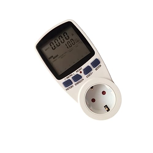 Homoyoyo Doppelter Stromverbrauchsmesser mit LCD Anzeige Voltmeter Ampermeter für Präzise Leistungsüberwachung zur Analyse Des Stromverbrauchs Ihrem Zuhause von Homoyoyo