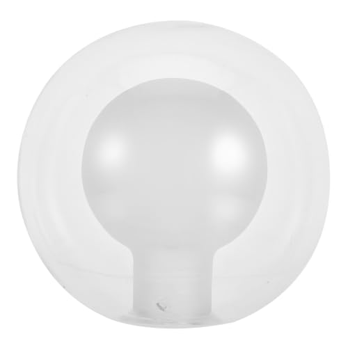 Homoyoyo Doppelter Transparenter Glaskugel Lampenschirm Ersatz für Wohnzimmer Deckenleuchte Moderne Dekorative Lampenabdeckung Geeignet für Esszimmer Schlafzimmer Beleuchtung von Homoyoyo