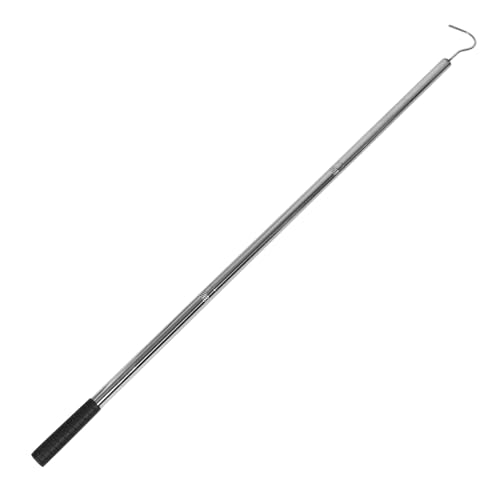Homoyoyo Edelstahl Leiterhaken Pull Down System mit Verstellbarer Robuster Aufhängevorrichtung für Dachbodentreppen Stabiler Griff zur Sicheren Handhabung Hoher Fenster und Lagerbereiche von Homoyoyo