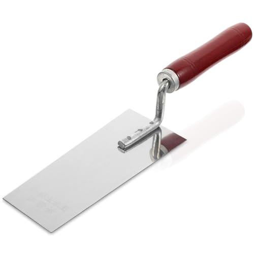 Homoyoyo Edelstahl Maurerkelle Spachtel für Betonbearbeitung Langlebig Rostfrei Komfortabler Griff Vielseitiges Flächenspachtel Werkzeug für Trockenbau und Putzarbeiten von Homoyoyo