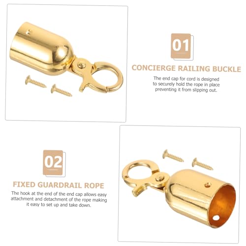 Homoyoyo Edelstahl Seilendkappe mit Haken Langlebiger Rostfreier Kordelstopper für Geländer Absperrung und Begrenzung Vielseitiger Schutz für Innen Außenbereiche Klein Homoyoyo Edelstahl Seilendkappe mit Haken Langlebiger Rostfreier Kordelstopper für Geländer Absperrung und Begrenzung Vielseitiger Schutz für Innen Außenbereiche Klein von Homoyoyo