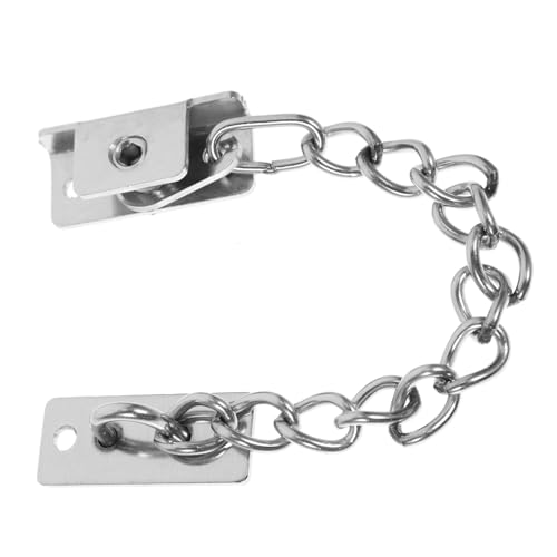 Homoyoyo Edelstahl Sicherheitskette Türverriegelung Innen Türschutz Kindersicherung Robust Verstellbar für Fenster und Innentüren von Homoyoyo