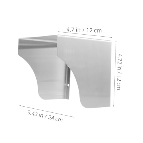 Homoyoyo Edelstahl Türklingel Schutzabdeckung Wetterfest für Außenbereich Kompatibel mit Eisen Steckdosen Zugangskontrolle und Türklingeln Einfache Montage Umfassender Regenschutz von Homoyoyo