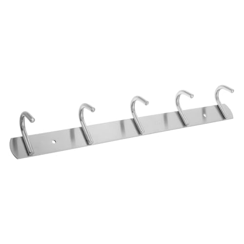 Homoyoyo Edelstahl Wandhakenleiste Rostfrei Robust für Badezimmer Handtuch Garderobe Vielseitig Einhängbar Ohne Bohren Montage von Homoyoyo
