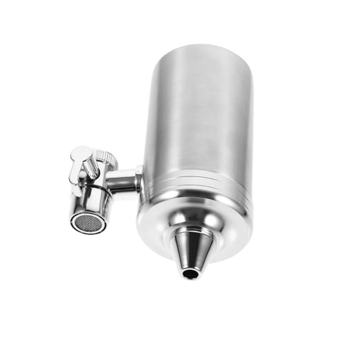 Homoyoyo Edelstahl Wasserhahn Wasserfilter Starker Filter für Küche Robust Schnelle Installation Leckfrei Für Zuhause Büro Hotel Sauberes Trinkwasser von Homoyoyo