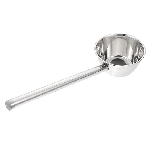 Homoyoyo Edelstahl Wasserschöpfer Mit Langem Griff Für Garten Und Küche Stabile Metallwasserkelle Zum Bewässern Und Schöpfen Einfache Reinigung Und Langlebiges Design von Homoyoyo