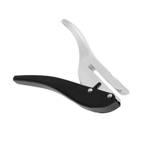 Homoyoyo Einzelloch Stanzer Metall Lochzange mit Ergonomischem Griff Starker Büro und Heim Lochstanzer für Papier PVC Folie Praktischer Papierlocher für Schule und Bastelprojekte Schwarz von Homoyoyo