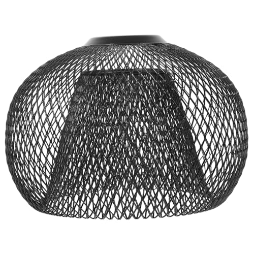 Homoyoyo Eisen dekolampe Doppellagiger Lampenschirm für Pendelleuchte Langlebig und Modisch Dekorativer Käfig lampenschirm für Wohnzimmer Bar und Restaurant Elegantes Industriedesign von Homoyoyo