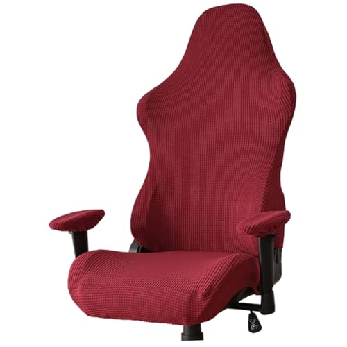 Homoyoyo Elastischer Gaming Stuhlhussen Bürostuhlbezug Waschbar Stuhlschutz Stretch für Standard Computer Stühle Rutsch Kratzfest Rot Homoyoyo Elastischer Gaming Stuhlhussen Bürostuhlbezug Waschbar Stuhlschutz Stretch für Standard Computer Stühle Rutsch Kratzfest Rot von Homoyoyo