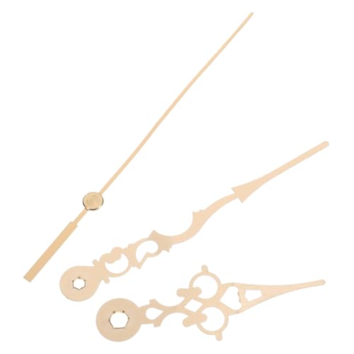 Homoyoyo Elegante Goldfarbene Wanduhrzeiger aus Aluminium DIY Uhrenzeiger Präzise Haushaltsuhrzeiger Einfache Montage Langlebige Uhrzeiger als Dekorativer Ersatz für Wanduhren von Homoyoyo