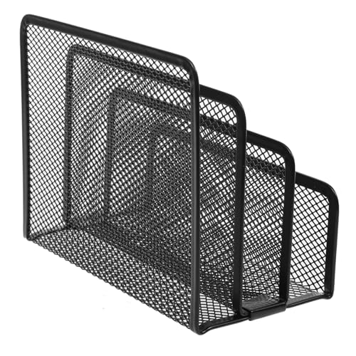 Homoyoyo Eleganter Schreibtisch Organizer Aus Robustem Metallgitter - Idealer Ablagehalter Für Briefe - Magazine Und Dokumente – Stilvoller Ordnungshüter Für Büro Und Zuhause in Schwarz Homoyoyo Eleganter Schreibtisch Organizer Aus Robustem Metallgitter - Idealer Ablagehalter Für Briefe - Magazine Und Dokumente – Stilvoller Ordnungshüter Für Büro Und Zuhause in Schwarz von Homoyoyo