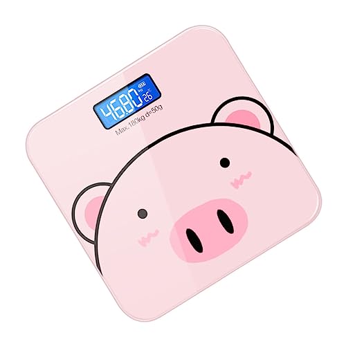 Homoyoyo Elektronische Körperwaage mit Intelligentem Sensor Präzise Digitale Gewichtsbestimmung Langlebiges Material USB ladefunktion Multifunktionale Haushaltswaage für Familie und von Homoyoyo