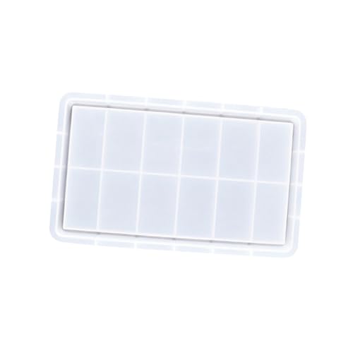 Homoyoyo Epoxidharz Silikonform Tablett Gießform für DIY Teetablett Rechteckig Langlebig Rutschfest Silikonform Gießharzplatte mit Kante für Dekorative Aufbewahrungsablage Leicht zu von Homoyoyo