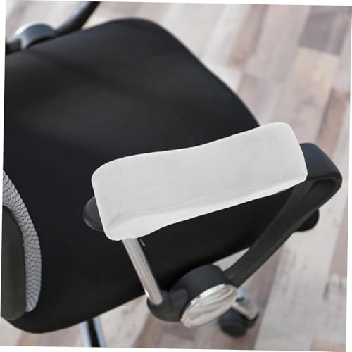 Homoyoyo Ergonomische Memory Foam Armlehnenpolster für Bürostuhl Abnehmbar Komfortable Ellbogenauflage Strapazierfähiges Polyester Graue Kissen für Schreibtischstuhl Zubehör von Homoyoyo