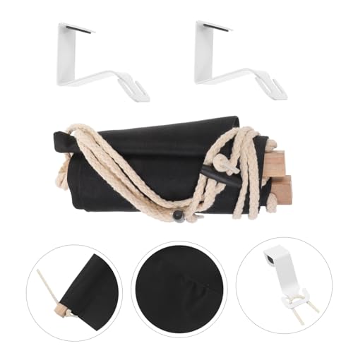 Homoyoyo Faltbare Fußhängematte aus Polyester Holz und Robust Komfortable Fußstütze für Büro und Zuhause Entspannender Fußswing für Bessere Haltung und Angenehme Pausen von Homoyoyo