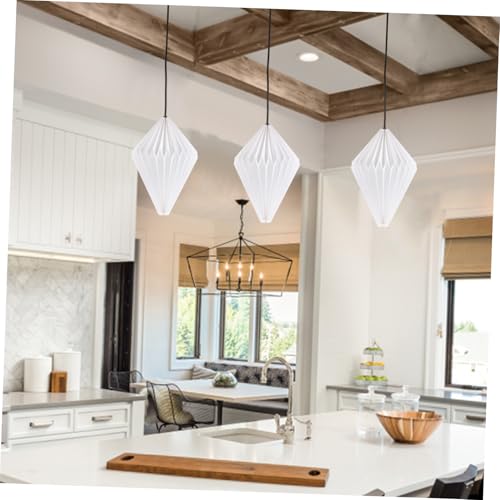Homoyoyo Faltbarer Origami Lampenschirm aus Dekorative Deckenleuchte für Wohnzimmer Esszimmer Bar Stilvolle Laterne für Warme Diffuse Beleuchtung und Atmosphärisches Wohnambiente von Homoyoyo