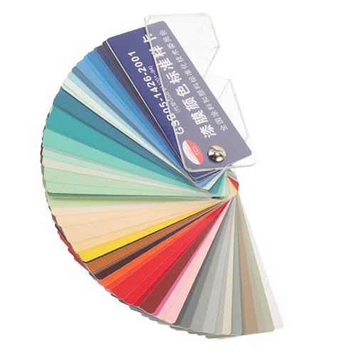 Homoyoyo Farbkarte Farben Standard Farbmusterkarten aus Kunststoff und Papier für Bodenlack und Hardware Finish Farbvergleich Vielseitig Tragbar Langlebig für Präzise Farbabstimmung von Homoyoyo