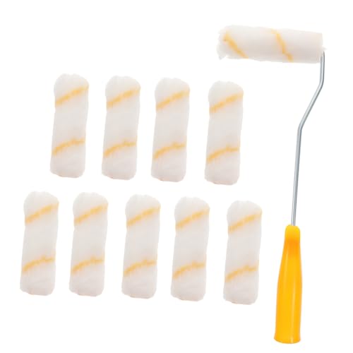 Homoyoyo Farbroller Set mit Griff Fussel Flusenfreie Lackrollen für Wandfarbe und Lacke Wiederverwendbar Vielseitig für Wand Deckenanstrich im Heimwerkerbereich Zufällige Zufällige Farbe Homoyoyo Farbroller Set mit Griff Fussel Flusenfreie Lackrollen für Wandfarbe und Lacke Wiederverwendbar Vielseitig für Wand Deckenanstrich im Heimwerkerbereich Zufällige Zufällige Farbe von Homoyoyo