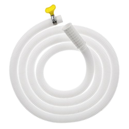 Homoyoyo Flexibler Ablaufschlauch mit Edelstahlklemme Elastisch Frostbeständig für Klimaanlage und Waschmaschine Verlängerungsrohr Vielseitig Einsetzbar von Homoyoyo