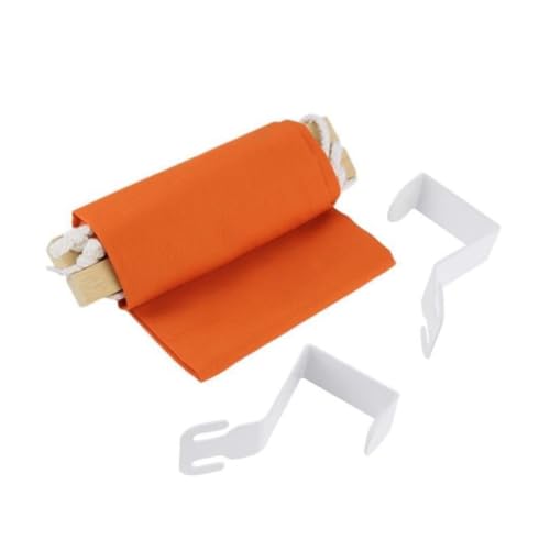 Homoyoyo Fußhängematte unter Schreibtisch Verstellbar Fußablage Leicht Bequem für Büro und Zuhause in Orange von Homoyoyo