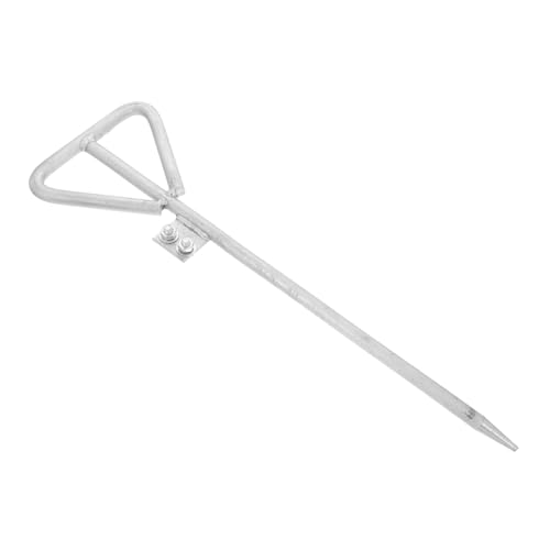 Homoyoyo Galvanisierter Erdungsstab Dreieckform Robust und Langlebig für Elektrische Zäune Antennen Satellitenschüsseln Generator erdungskit Vielseitig für Haus und Außenanlagen von Homoyoyo