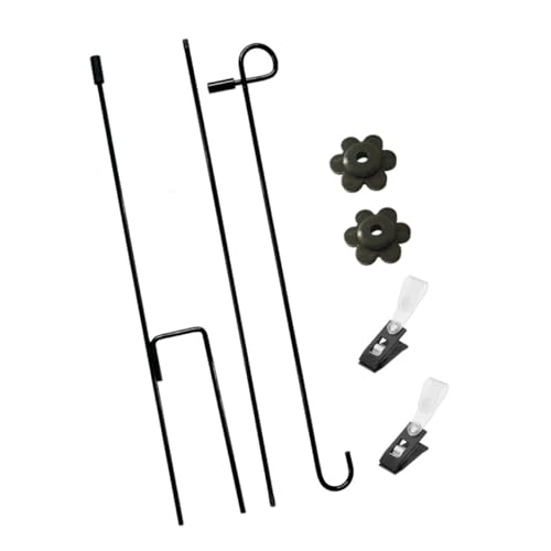 Homoyoyo Gartenflaggenhalter aus Robustem Eisen Wetterfester Fahnenmast Ständer mit Clips und Stoppern für Garten Terrasse Partydekoration und Flaggen Homoyoyo Gartenflaggenhalter aus Robustem Eisen Wetterfester Fahnenmast Ständer mit Clips und Stoppern für Garten Terrasse Partydekoration und Flaggen von Homoyoyo