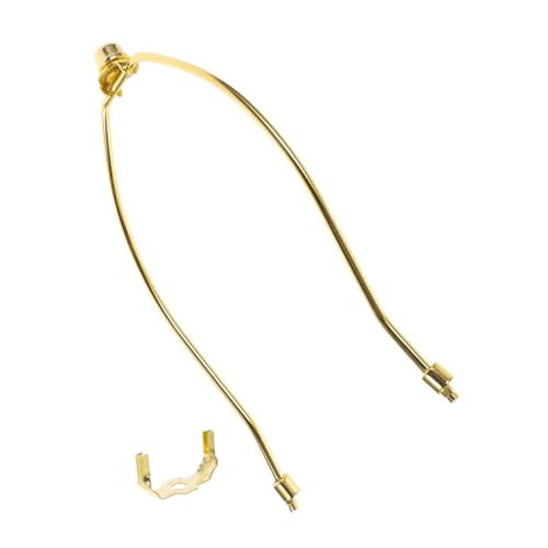 Homoyoyo Goldener Lampenschirmhalter Lamp Harp Lampenrahmen Eisen Ersatzteil für Steh und Tischlampen Vielseitiger Lampenschirmadapter Robust und Elegantes Design von Homoyoyo